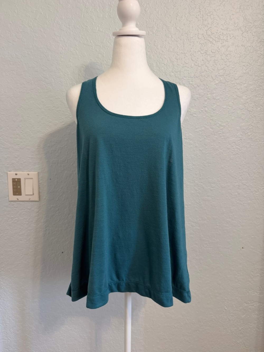 GAIAM Teal A-Line Scoop Neck Tank Top